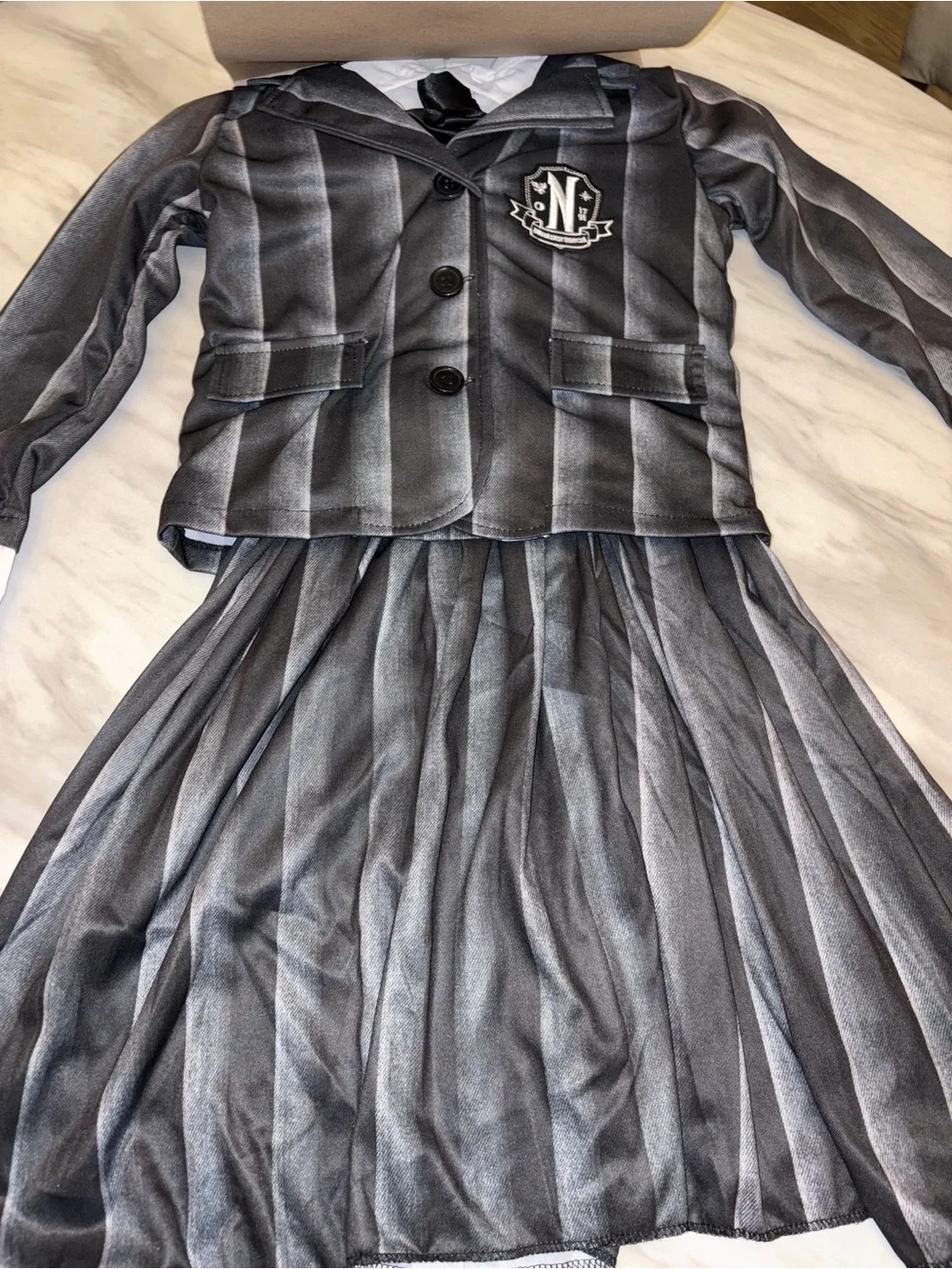 NWT Wednesday Addams Child School Uniform Costume Size Small 5-7 Years
